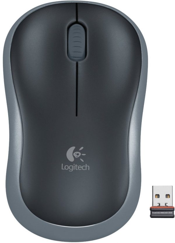 Мишка бездротова Logitech M185 (910-002238) Grey USB - купить в интернет-магазине Анклав