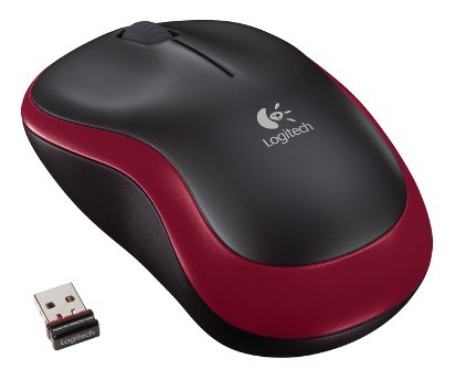 Мишка бездротова Logitech M185 (910-002240) Red USB - купить в интернет-магазине Анклав
