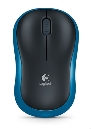 Мишка бездротова Logitech M185 (910-002239) Blue USB - купить в интернет-магазине Анклав
