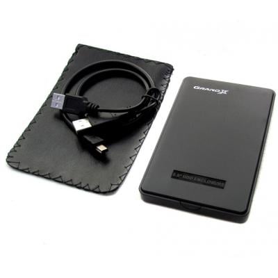 Внешний карман Grand-X SATA HDD 2.5", USB 2.0, пластик (HDE22) - купить в интернет-магазине Анклав