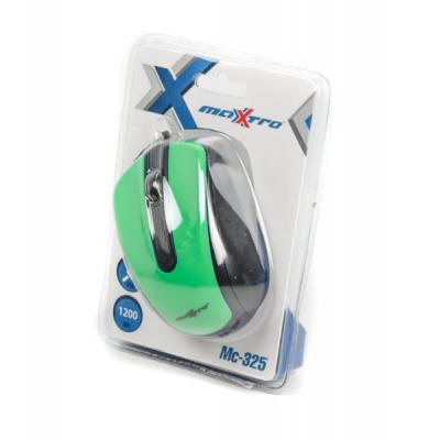 Мишка Maxxter Mc-325-G Green USB - купить в интернет-магазине Анклав