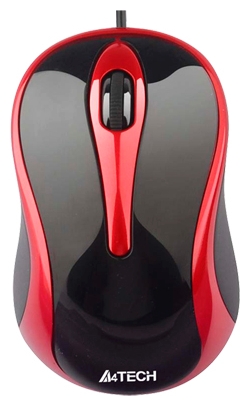 Мишка A4Tech N-350-2 червоно-чорна USB V-Track - купить в интернет-магазине Анклав