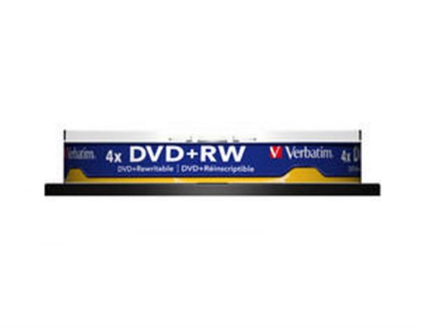 DVD+RW Verbatim (43488) 4.7GB 4x Cake, 10шт Silver - купить в интернет-магазине Анклав