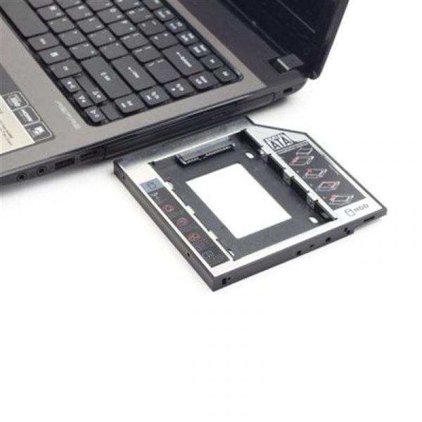 Адаптер HDD 2,5" для ноутбука у відсік CD-ROM Gembird MF-95-02 (12.5 мм) - купить в интернет-магазине Анклав