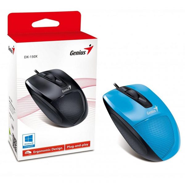 Мишка Genius DX-150X (31010231102) Blue/Black USB - купить в интернет-магазине Анклав