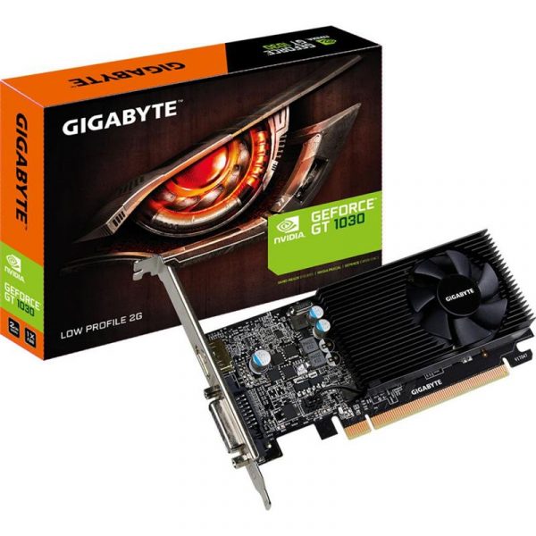 Відеокарта Gigabyte GeForce GT 1030 2Gb GDDR3 Low Profile (GV-N1030D5-2GL) - купить в интернет-магазине Анклав