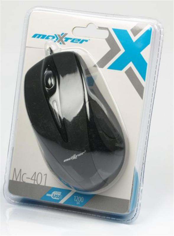 Мышь Maxxter Mc-401 Black USB - купить в интернет-магазине Анклав