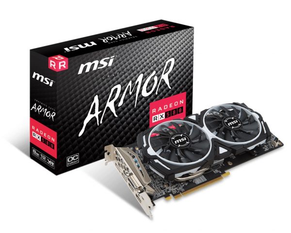 AMD Radeon RX 580 8Gb GDDR5 Armor OC MSI (Radeon RX 580 ARMOR 8G OC) - купить в интернет-магазине Анклав