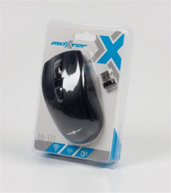 Мишка бездротова Maxxter Mr-331 Black USB - купить в интернет-магазине Анклав