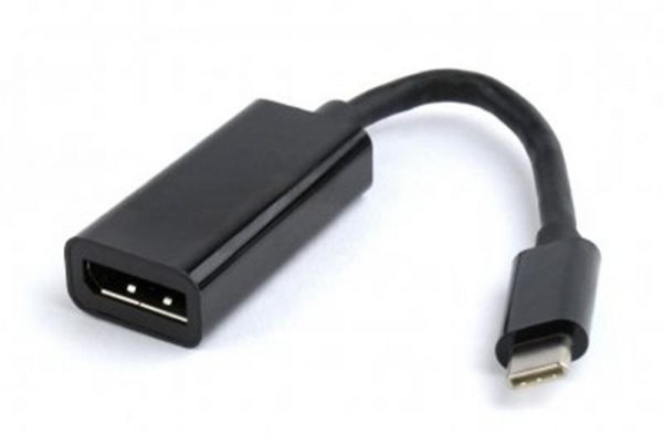 Адаптер Cablexpert (A-CM-DPF-01) USB3.1 Type C - DisplayPort, 0.15 м, чорний - купить в интернет-магазине Анклав