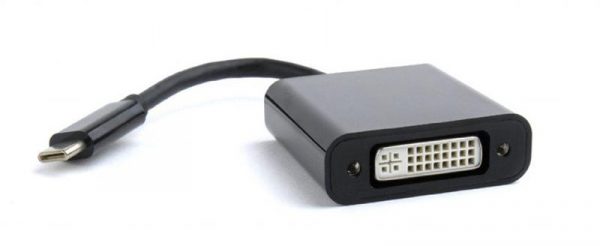 Адаптер Cablexpert (A-CM-DVIF-01) USB3.1 Type C - DVI, 0.15 м, чорний - купить в интернет-магазине Анклав