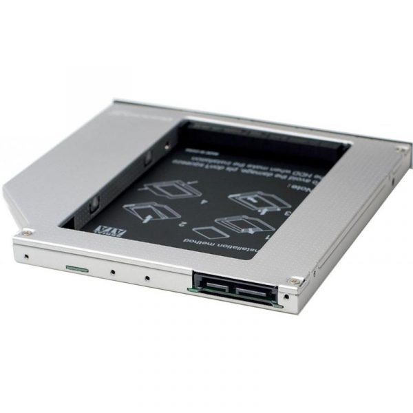 Адаптер Grand-X для підключення HDD 2.5" у відсік приводу ноутбука SATA/SATA3 Slim 9.5мм (HDC-24N) - купить в интернет-магазине Анклав