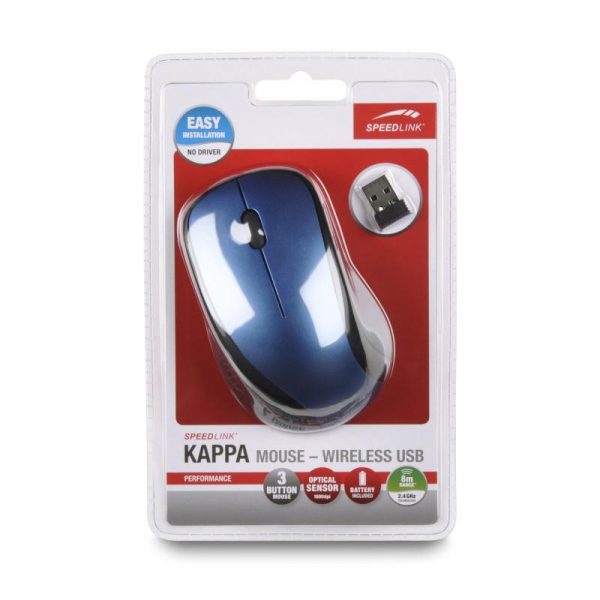 Мышь беспроводная SpeedLink Kappa (SL-630011-BE) Blue USB - купить в интернет-магазине Анклав