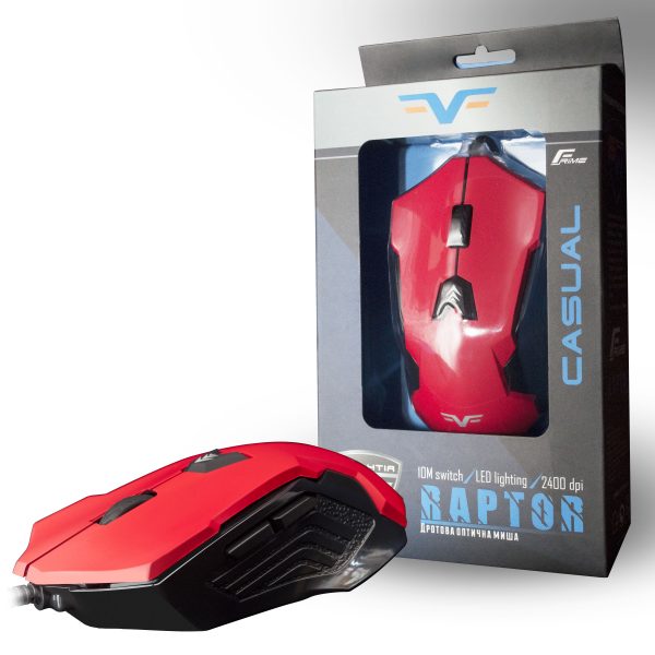 Мышь Frime Raptor Red, USB (FMC1820) - купить в интернет-магазине Анклав