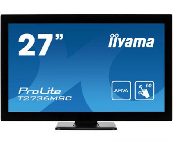 Iiyama 27" T2736MSC-B1 AMVA Black Multitouch - купить в интернет-магазине Анклав