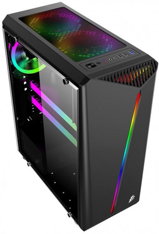 Корпус 1stPlayer Rainbow-R3 Color LED Black без БП 6931630200376 - купить в интернет-магазине Анклав
