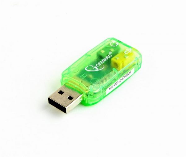 Звукова карта Gembird SC-USB-01 Green - купить в интернет-магазине Анклав