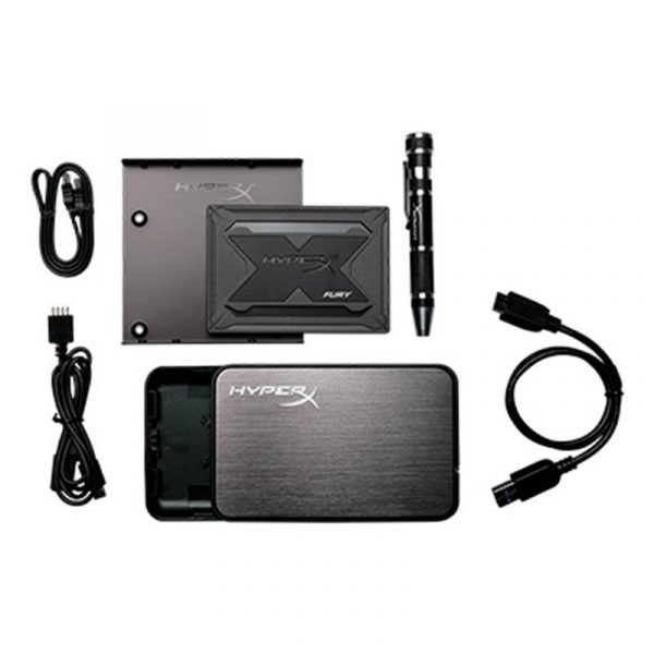 SSD  240GB Kingston HyperX Fury RGB 2.5" SATAIII 3D TLC (SHFR200B/240G) Upgrade Kit - купить в интернет-магазине Анклав