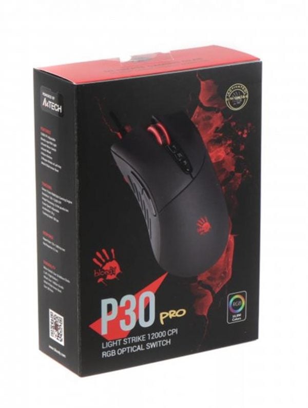 Мишка A4Tech P30 Pro Bloody Activated Black USB - купить в интернет-магазине Анклав