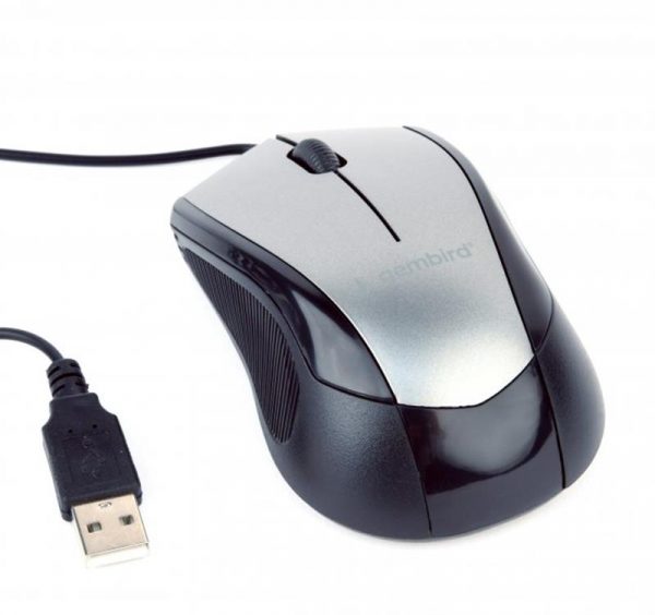 Мишка Gembird MUS-3B-02-BG Black/Grey USB - купить в интернет-магазине Анклав