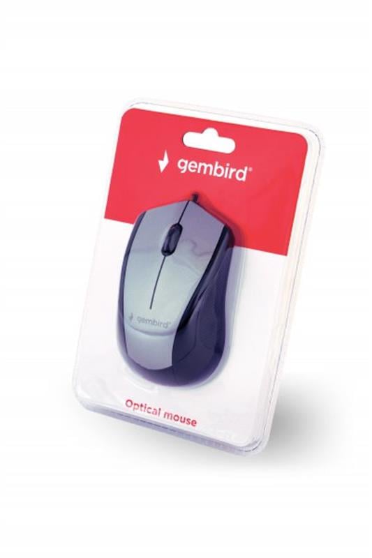 Мишка Gembird MUS-3B-02-BG Black/Grey USB - купить в интернет-магазине Анклав