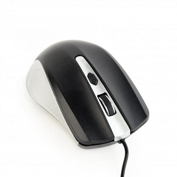 Мишка Gembird MUS-4B-01-SB Black/Silver USB - купить в интернет-магазине Анклав