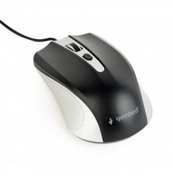Мишка Gembird MUS-4B-01-SB Black/Silver USB - купить в интернет-магазине Анклав