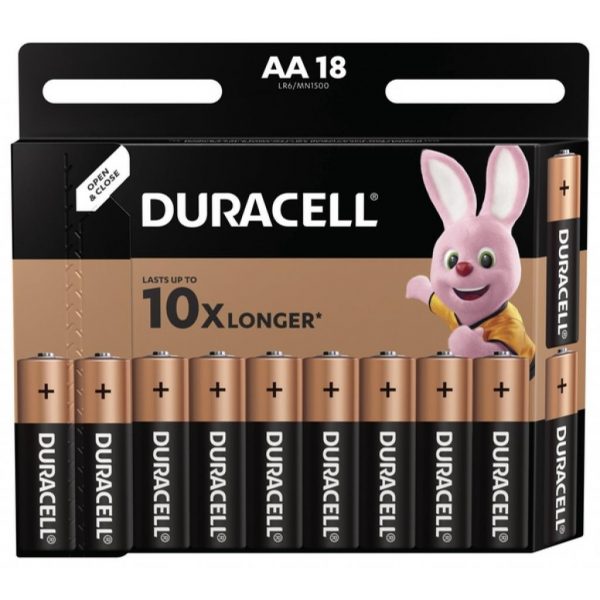 Батарейка Duracell AA MN1500 LR06 * 18 (5006192) цена за 1шт - купить в интернет-магазине Анклав