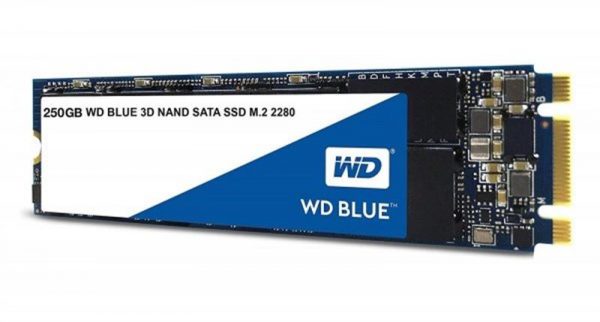 Накопичувач SSD  250GB WD Blue M.2 2280 SATAIII 3D TLC (WDS250G2B0B) - купить в интернет-магазине Анклав