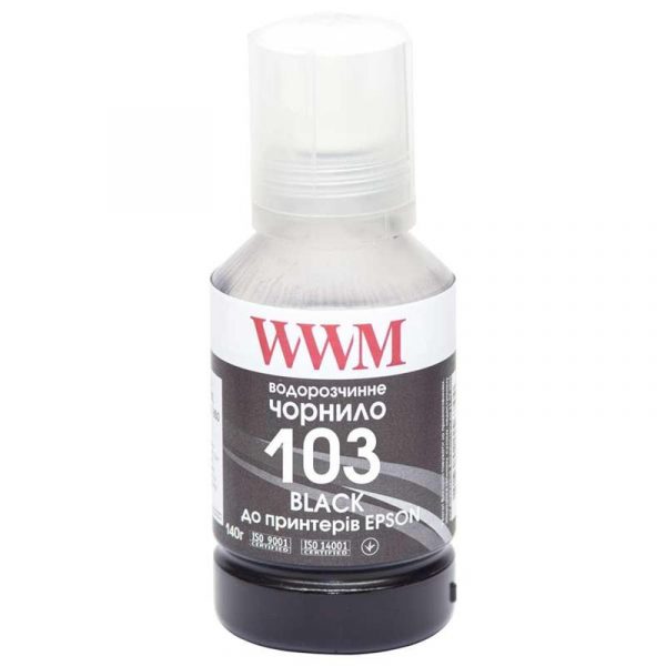 Чорнило WWM Epson L3100/3110/3150 (Black) (E103B) 140г - купить в интернет-магазине Анклав