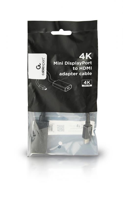 Адаптер Cablexpert (A-mDPM-HDMIF4K-01) MiniDisplayPort-HDMI, чорний - купить в интернет-магазине Анклав