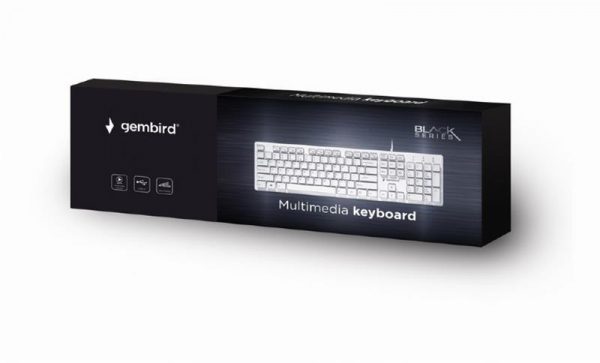 Клавиатура Gembird KB-MCH-03-W-UA White USB UKR - купить в интернет-магазине Анклав