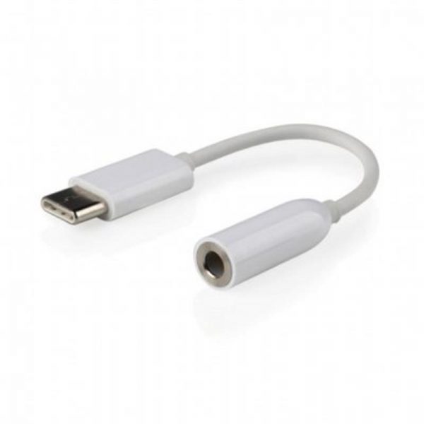 Аудио-кабель Cablexpert (CCA-UC3.5F-01-W) USB Type-C-3.5мм, 0.15 м, белый - купить в интернет-магазине Анклав
