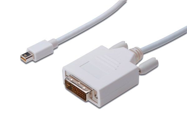 DIGITUS mini DisplayPort to DVI (AM/AM) 1.0m White (AK-340305-010-W) - купить в интернет-магазине Анклав