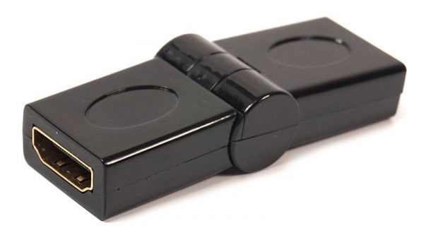Перехідник PowerPlant (KD00AS1299) HDMI(AF)-HDMI(AF), 360 градусів, Black - купить в интернет-магазине Анклав