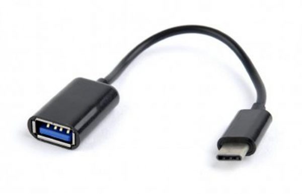 Кабель Cablexpert (A-OTG-CMAF2-01), USB2.0 - USB Type-C, 0.2 м, чорний - купить в интернет-магазине Анклав