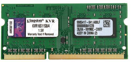 Модуль памяти SO-DIMM 4GB/1600 DDR3 Kingston ValueRAM (KVR16S11S8/4) - купить в интернет-магазине Анклав