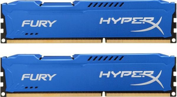 Модуль памяти DDR3 2x4GB/1600 Kingston HyperX Fury Blue (HX316C10FK2/8) - купить в интернет-магазине Анклав
