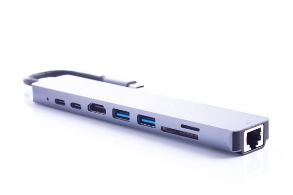 Адаптер Macbook Zamax 8в1 Type-C (P5013) - купить в интернет-магазине Анклав