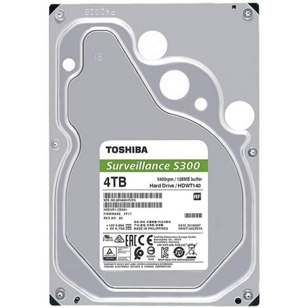 HDD SATA 4.0TB Toshiba S300 5400rpm 128MB (HDWT140UZSVA) - купить в интернет-магазине Анклав
