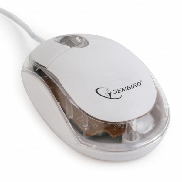 Мишка Gembird MUS-U-01-WT White USB - купить в интернет-магазине Анклав