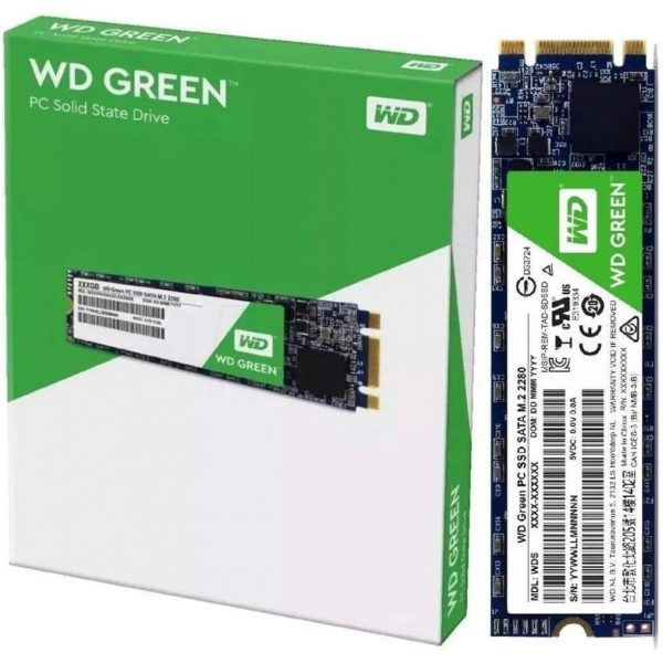 Накопичувач SSD  480GB WD Green M.2 2280 SATAIII TLC (WDS480G2G0B) - купить в интернет-магазине Анклав