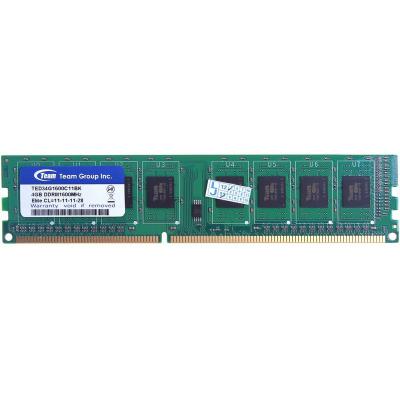 Модуль пам`ятi DDR3 4Gb 1600 MHz Team Elite (TED34G1600C11BK) - купить в интернет-магазине Анклав