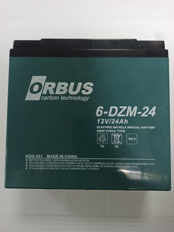 Акумуляторна батарея ORBUS AGM 12V 24 Ah (6-DZM-24) - купить в интернет-магазине Анклав