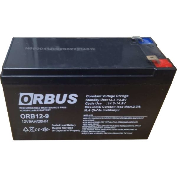 Аккумуляторная батарея ORBUS OR1290  AGM 12V 9Ah (ORB12-9) - купить в интернет-магазине Анклав