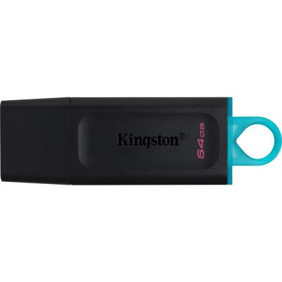 Флеш-накопичувач 64Gb Kingston DataTraveler Exodia Black/Teal USB 3.2 (DTX/64GB) - купить в интернет-магазине Анклав