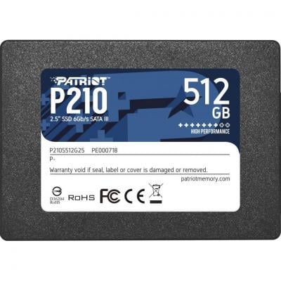 Накопичувач SSD 2.5" 512GB Patriot P210 (P210S512G25) - купить в интернет-магазине Анклав