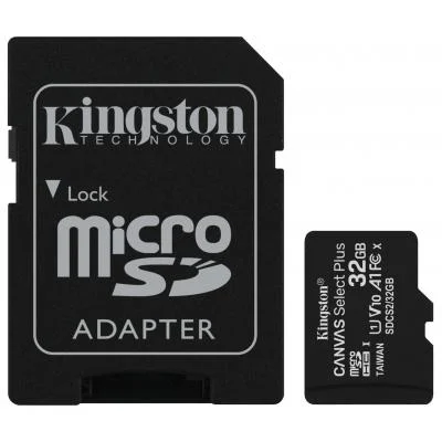 Карта пам'яті 32Gb Kingston microSDXC class 10 A1 Canvas Select Plus (SDCS2/32GB) - купить в интернет-магазине Анклав