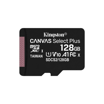 Карта пам'яті 128GB UHS-I Class 10 Kingston Canvas Select Plus (SDCS2/128GBSP) - купить в интернет-магазине Анклав