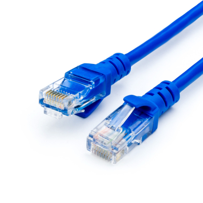 Патч-корд 5м Atcom (9163) UTP, RJ45, Cat.5e синій - фото №1 Патч-корд 5м Atcom (9163) UTP, RJ45, Cat.5e синій - купить в интернет-магазине Анклав